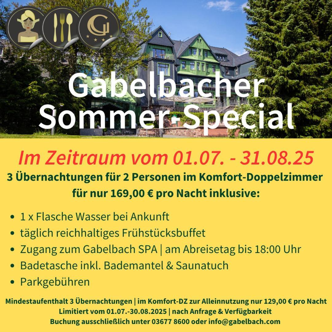 Berg & Spa Hotel Gabelbach Ilmenau Exterior photo
